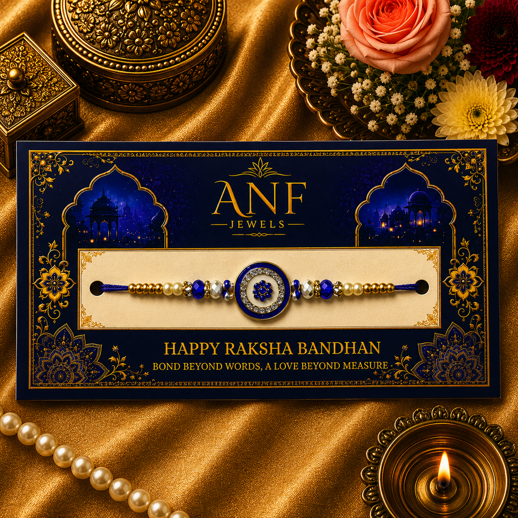 Royal Sapphire Charm Rakhi