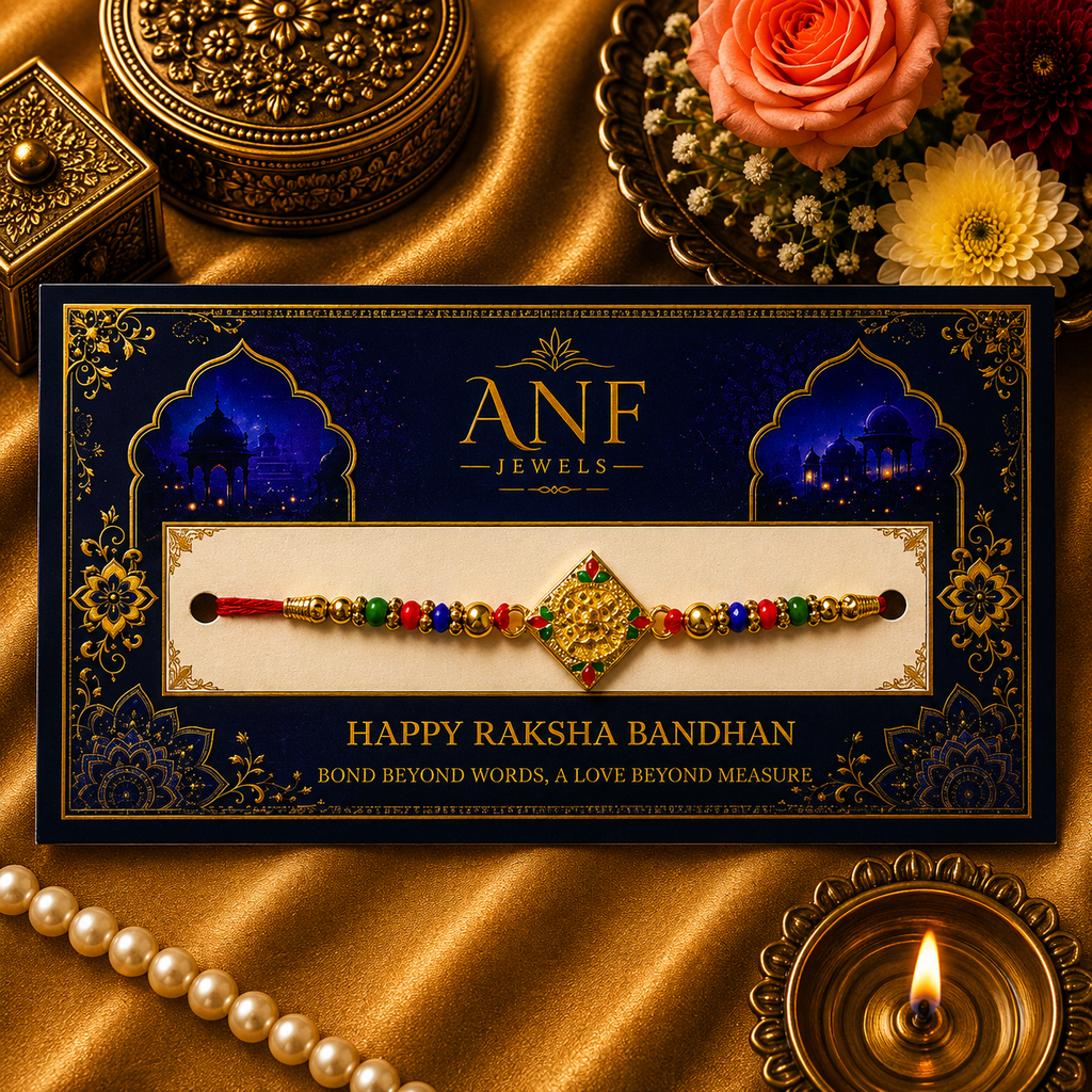 Auspicious Swastik Royal Rakhi