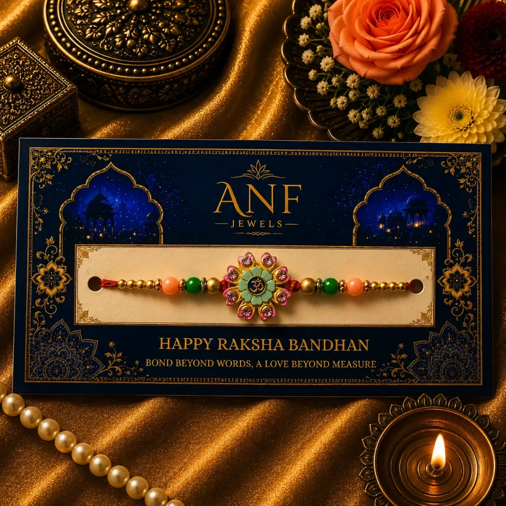 Floral Om Blossom Rakhi
